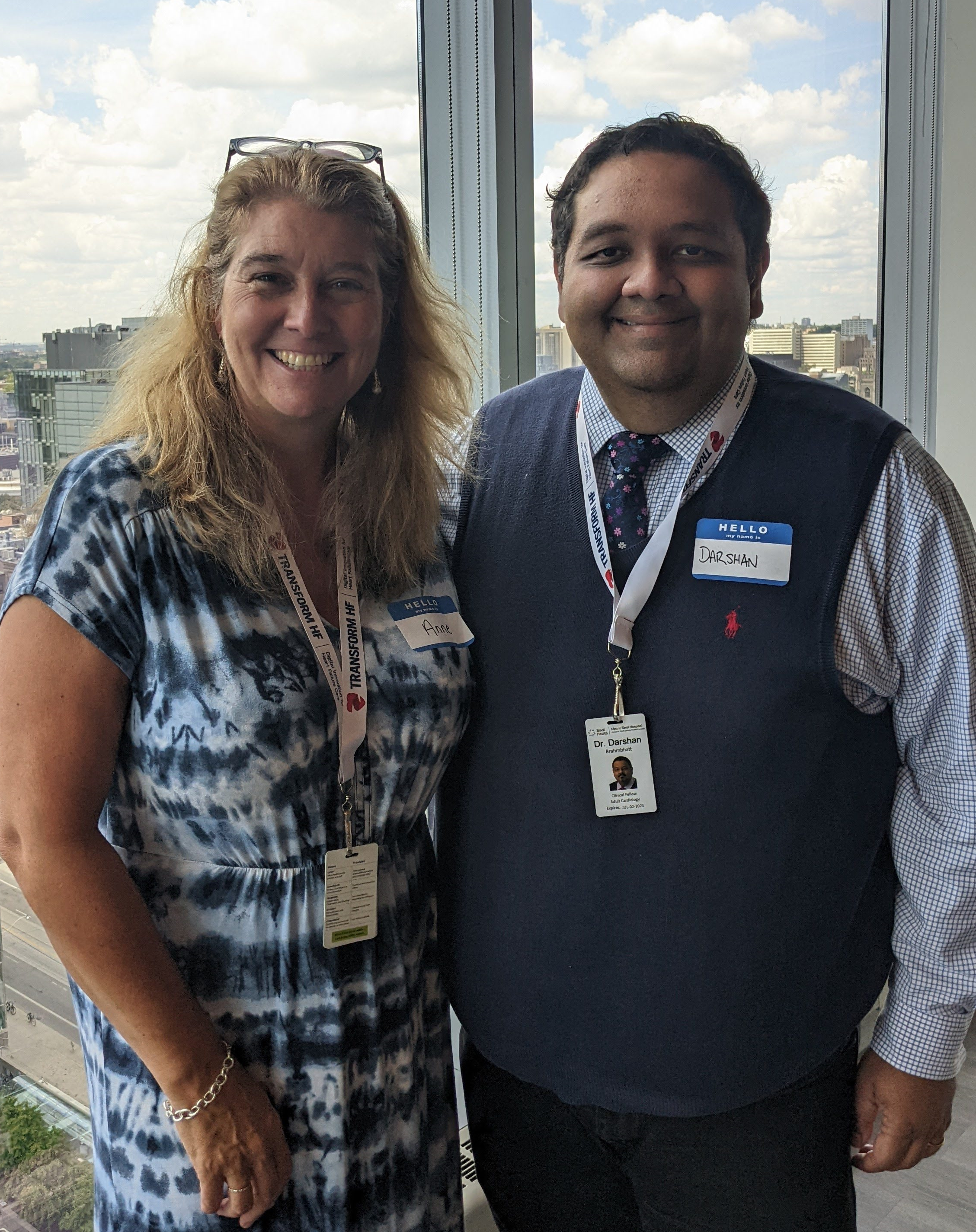 Anne Simard and Darshan Brahmbhatt, 2021 TRANSFORM HF Trainee researching remote monitoring in LVAD patients.