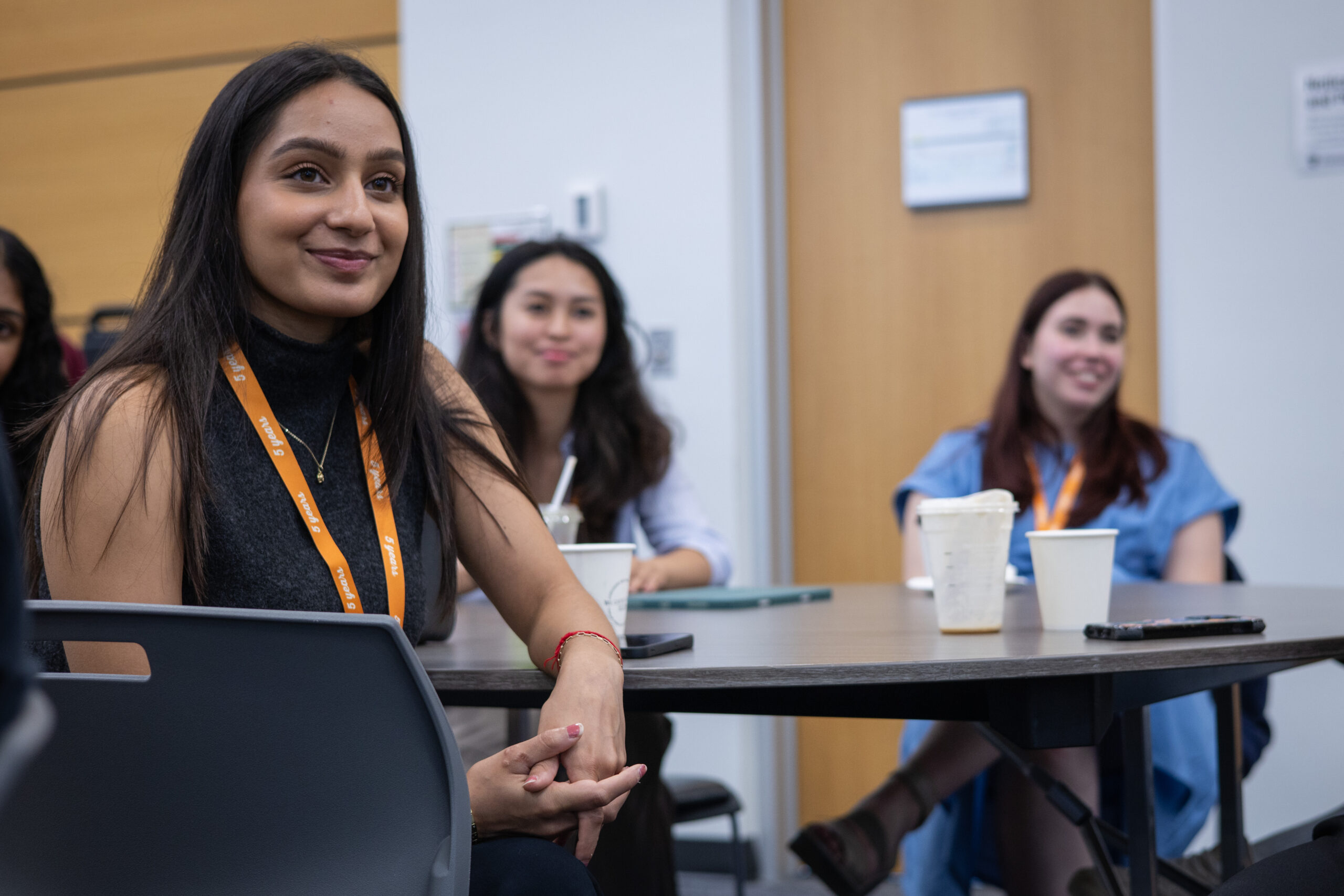 A student enjoying the Summer Student Showcase Event