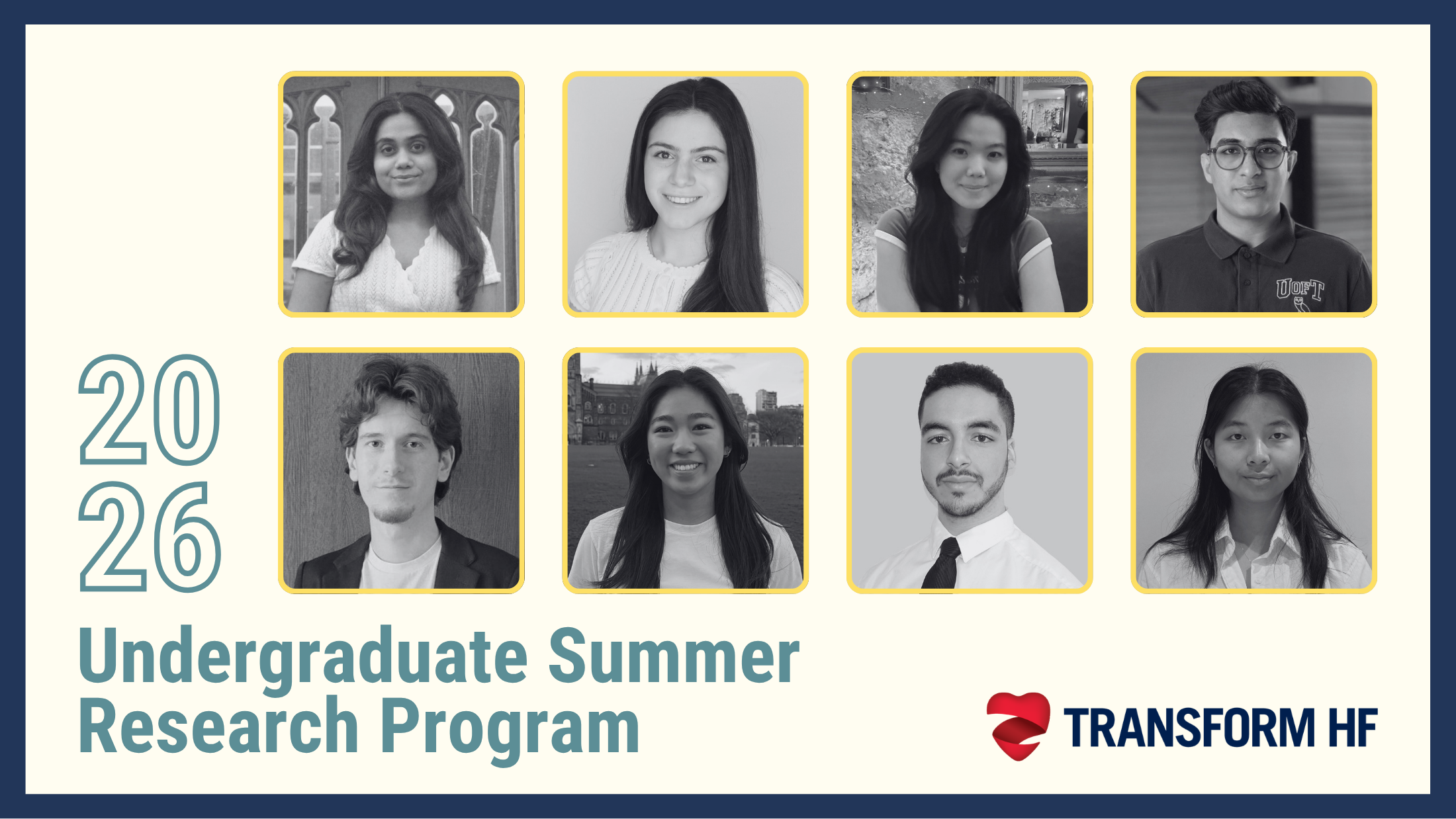 Graphic containing images of students in the USRP program